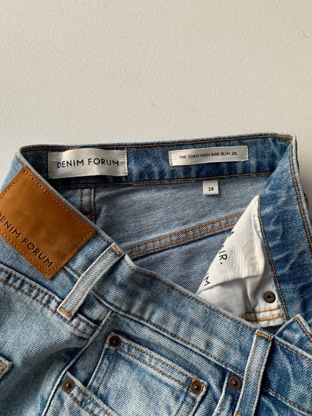 Denim Forum The YOKO High Rise Slim Jean size 28 - Picture 3 of 5